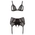 Cottelli Plus Size - Verführerisches Dessous-Set (schwarz)