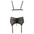Cottelli Plus Size - Spitzenwäsche-Set (schwarz)
