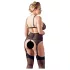 Cottelli Plus Size - Verführerisches Dessous-Set (schwarz) - XXXXL