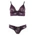 Cottelli - Blumiges Spitzen-BH-Set (lila)