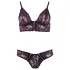 Cottelli - Blumiges Spitzen-BH-Set (lila) - M