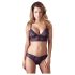 Cottelli - Blumiges Spitzen-BH-Set (lila) - XL