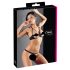 Cottelli - BH-Set mit Metallringen (schwarz) - 85B/L