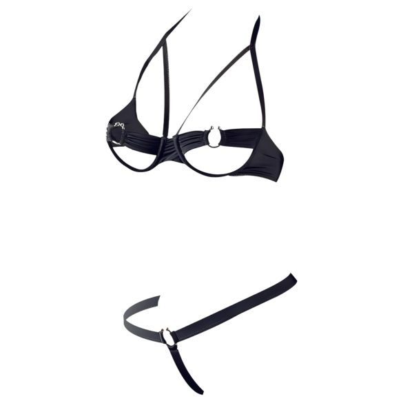 Cottelli - Metallring-BH-Set (schwarz) - 85B/L