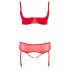 Cottelli Plus Size - Vielseitiges Dessous-Duo (Rot) - 95E/2XL
