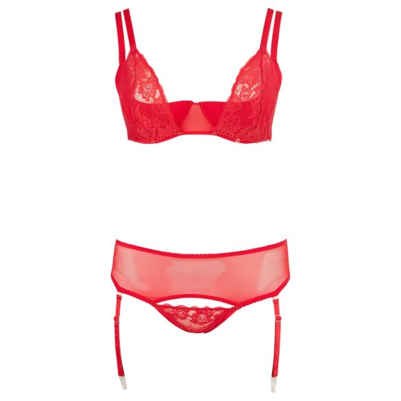 Cottelli Plus Size - Variabeles Dessous-Duo (Rot) - 95F/2XL