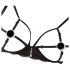 Abierta Fina - Glänzendes Spitzenzauber-BH-Set (Schwarz) - M