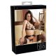 Abierta Fina - Glänzendes Spitzenzauber-BH-Set (Schwarz) - XL