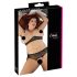 Cottelli Plus Size - Perlen-BH-Set (Schwarz)