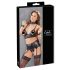 Cottelli Bondage - Spitzenglanz Dessous-Set (4-teilig)