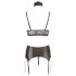 Cottelli Bondage - Spitzenglanz Dessous-Set (4-teilig)