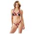 Cottelli - offenes BH-Set mit Metallring (rot) - M/L
