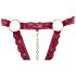 Cottelli - offenes BH-Set mit Metallring (rot) - M/L