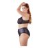 Cottelli Plus Size - Kreuzträger-BH und Slip (Schwarz) - 85E/L