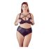 Cottelli Plus Size - Kreuzträger-BH und Slip (Schwarz) - 85E/L