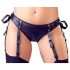 Cottelli Bondage - Glänzendes Hebeset mit Fesseln (schwarz) - XL
