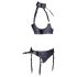 Cottelli Bondage - Glänzendes Hebeset mit Fesseln (schwarz) - XL