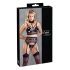 Cottelli Bondage: Spitzen-Set mit Handschellen (schwarz) - XL
