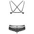 Obsessive 860-SET-1 - Rosige Spitzen-BH-Set (schwarz)