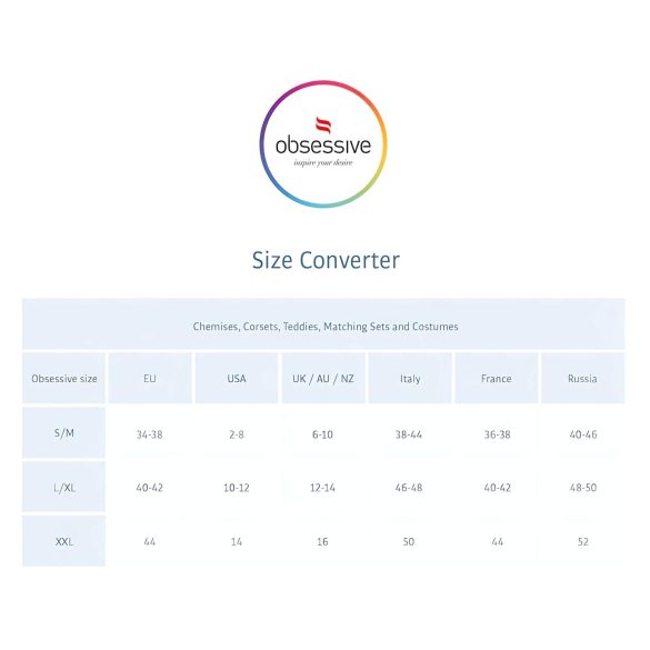 Obsessive 860-SET-1 - Rosiges Spitzen-BH-Set (schwarz)