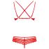 Obsessive 860-SET-3 - Rosiger Spitzen-BH-Set (Rot)