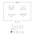 Obsessive 860-SET-3 - Rosiger Spitzen-BH-Set (Rot)