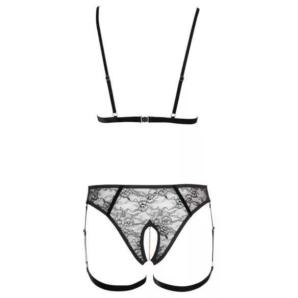 Cottelli - Kettenkette Zierkörperschmuck - 2-teilig (schwarz) - L