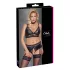 Cottelli Curves - Glänzendes Dessous-Set (Schwarz)