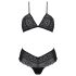Passion Eco Kerria - Spitzen-Bikini-Set (schwarz)