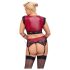 Cottelli Bondage Plus Size - Spitzen-BH Set (Rot)