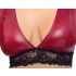 Cottelli Bondage Plus Size - Spitzen-BH Set (Rot)