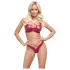 Cottelli Party - glänzendes BH-Set (rot) - 80B/M