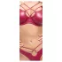 Cottelli Party - glänzendes BH-Set (rot) - 80B/M