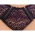Cottelli Plus Size - Transparentes Muster-BH-Set (Lila) - 2XL