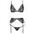 Kissable - Dessous-Set (schwarz) - L/XL