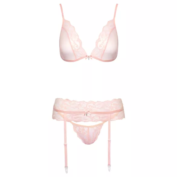 Kissable - spitzen Dessous-Set (Rosa) - L/XL