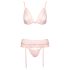Kussbare - Spitzenwäsche-Set (Pink) - L/XL