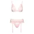 Kissable - spitzen Dessous-Set (Rosa) - L/XL