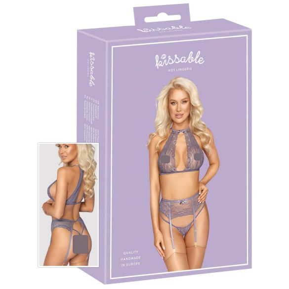 Küssbare - Spitzenwäsche-Set (Lila)