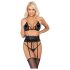 Kissable - Taillen-BH-Set (schwarz)