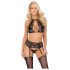 Küssbar - Halsband-Spitzen-BH-Set (schwarz) - L/XL