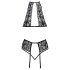 Küssbar - Halsband-Spitzen-BH-Set (schwarz) - L/XL