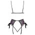 Kissable - Stickere BH-Set in Pink-Lila (Schwarz) - L/XL
