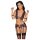 Cottelli Bondage - Wäsche-Set & Handschellen (schwarz-lila) - M
