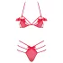 Obsessive Giftella - Schleifen Lingerie-Set (Rot)