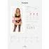 Obsessive Chemeris - BH-Set mit Strumpfhalter (schwarz) - XL/XXL