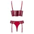 Cottelli - zweiteiliges Spitzen-Strapsset (rot)