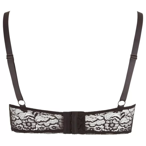Cottelli Plus Size - Träger-BH mit Ringen (schwarz) - 90D