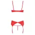 Cottelli - Herz-Offene Hebe-BH-Set (Rot)