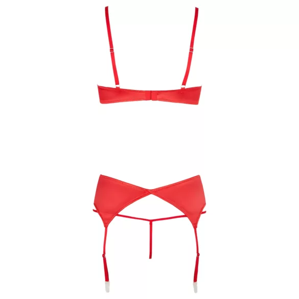 Cottelli - Herz-Offene Hebe-BH-Set (Rot) - 85C/L